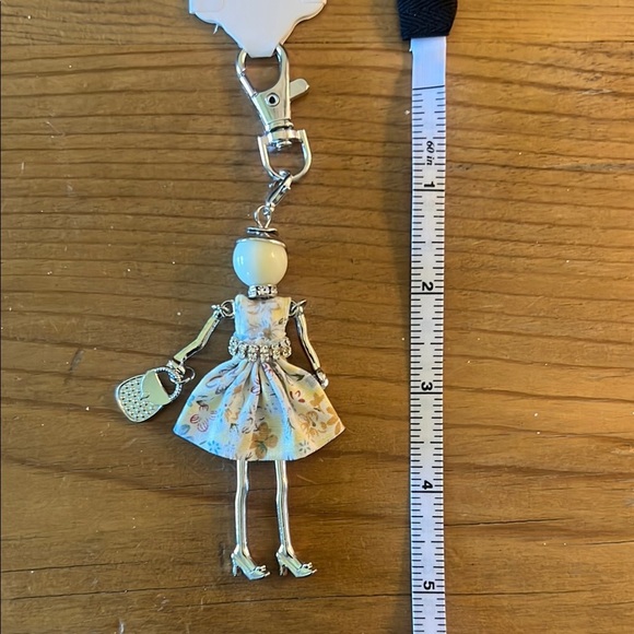 Charming Doll Keychain with Floral Dress - Picture 1 of 1